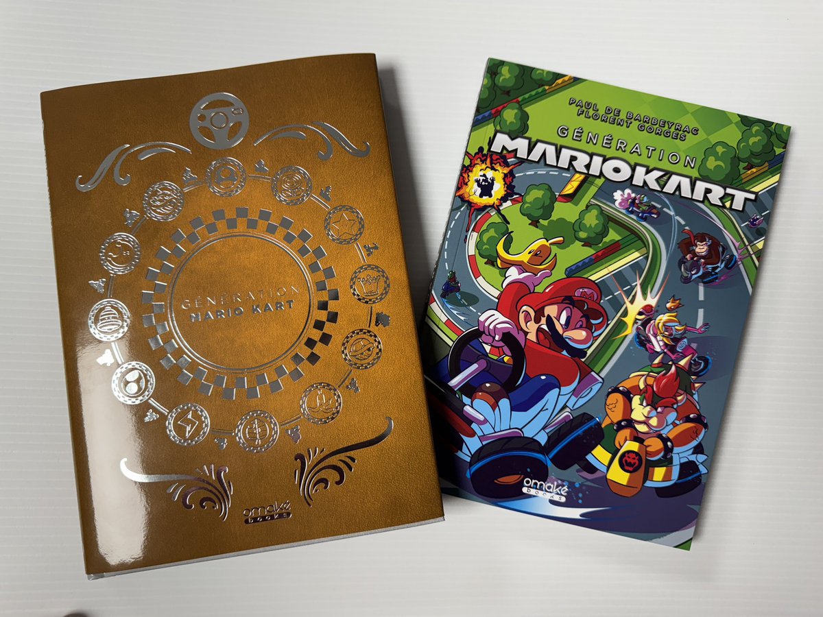 Je viens enfin de récupérer mon 31e bouquin, sur l’histoire de #mariokart et co-ecrit avec le talentueux <a href="/ChezTamalou/">Tamalou</a>. Une très bonne lecture, avec plein d’infos méconnues, cela va de soi. :) dispo chez <a href="/omakebooks/">Omake Books</a>