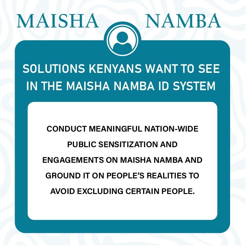 From marginalized communities to people in remote areas, many adults have no avenue of signing up for #MaishaNamba, excluding them from jobs and vital public services.