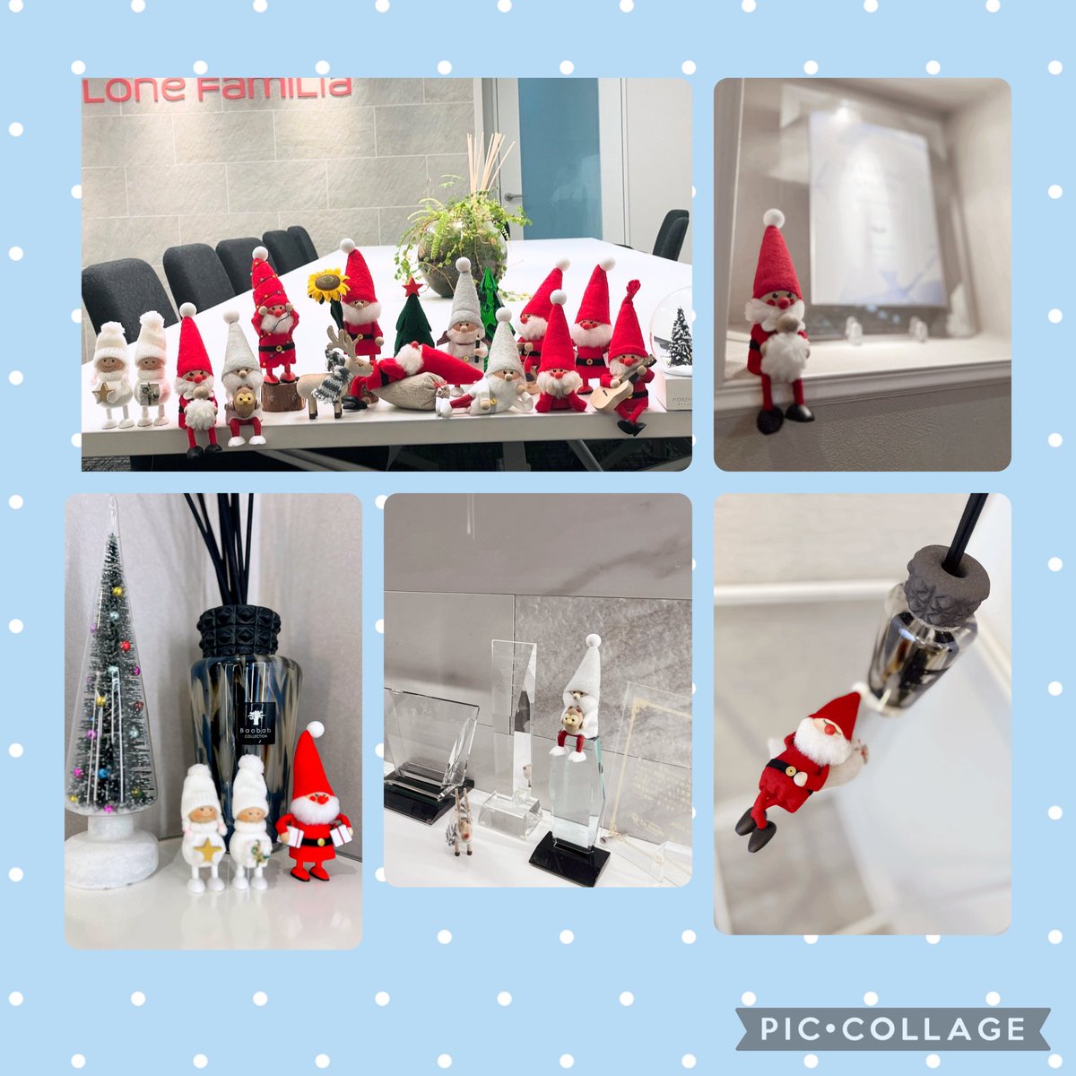salone_familia_'s tweet photo. サロンにも可愛い可愛い🎅やって来ました〜🎁🌟🎄
至る所に🎅さんがお出迎えしてくれていますので、宝探しのような感覚でぜひ🎅を見つけてくださいね🥰💖
本日のブログでは、この時期に私が意識していることを書きましたので、ぜひチェックしてください😊❣️❣️

https://t.co/RLXmR712lV https://t.co/fe5jyoG67R