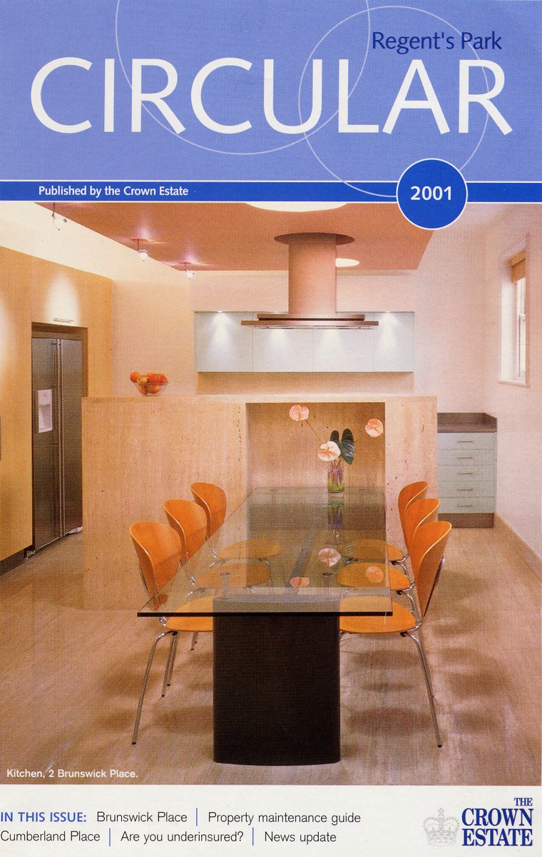 Looking back at our earlier remodelling of Nash terraced houses in Regents Park in 2001, we came across Brunswick Place, the house that the Crown Estate suggested as an exemplar for future  work on these magnificent houses.