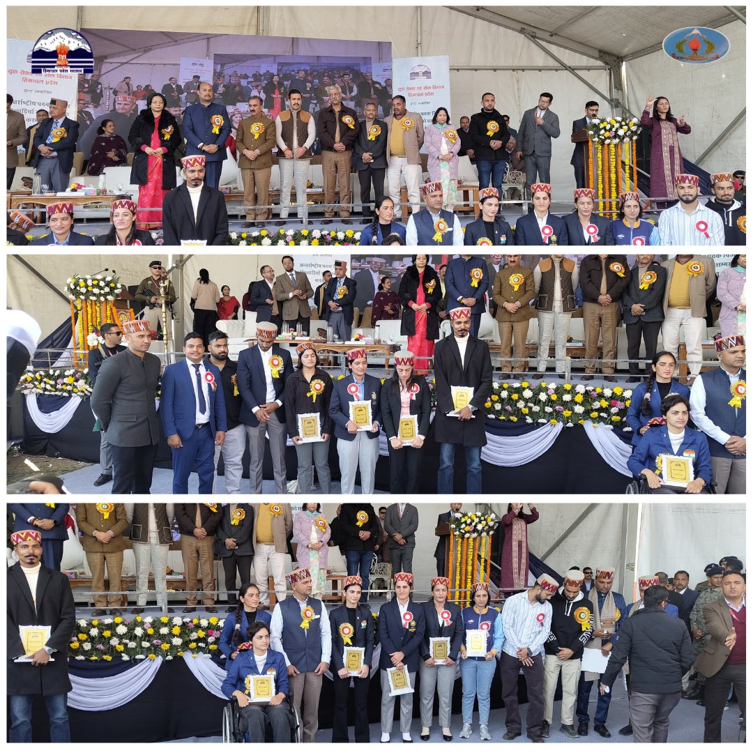 dyss_hp's tweet photo. 🏅 Celebrating Our Champions! 🏅
At the Cash Award Ceremony in Peterhoff, Shimla, our athletes posed for a memorable group photo, celebrating their hard-earned achievements. A big thank you to all who supported this event and our players' journey to excellence! 🌟 https://t.co/Me9ADor6Js