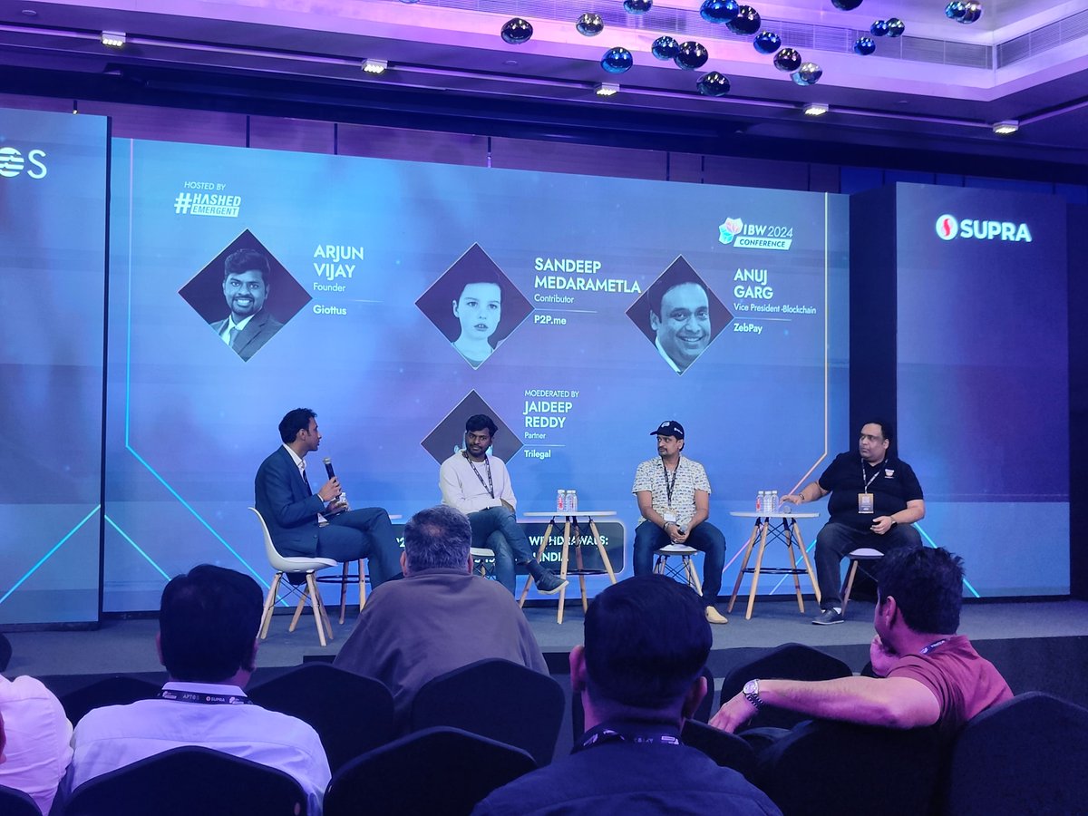 giottus's tweet image. The better the compliance, the better placed we are for future, said @arjunvijay89 COO, Giottus, at a panel discussion at IBW 2024 in Bangalore.

#IBW2024 #IBW24 #Giottus #Bangalore