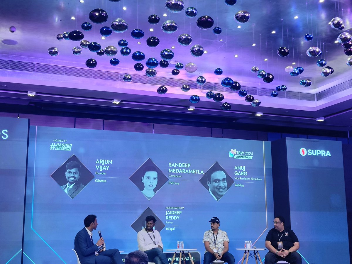 giottus's tweet image. The better the compliance, the better placed we are for future, said @arjunvijay89 COO, Giottus, at a panel discussion at IBW 2024 in Bangalore.

#IBW2024 #IBW24 #Giottus #Bangalore