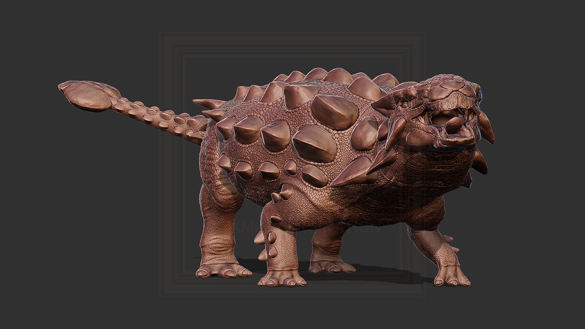 vitaimagination's tweet photo. Ankylosaurus will be printed.
It is 1:35 scale and divided into 3 parts.
Based on the customer's request, I used the Ankylosaurus pose created by the great artist bohuslav_salo.

#안킬로사우루스 #Ankylosaurus #scalemodel #dinosaur #3dprint https://t.co/jsw5dfKA9c