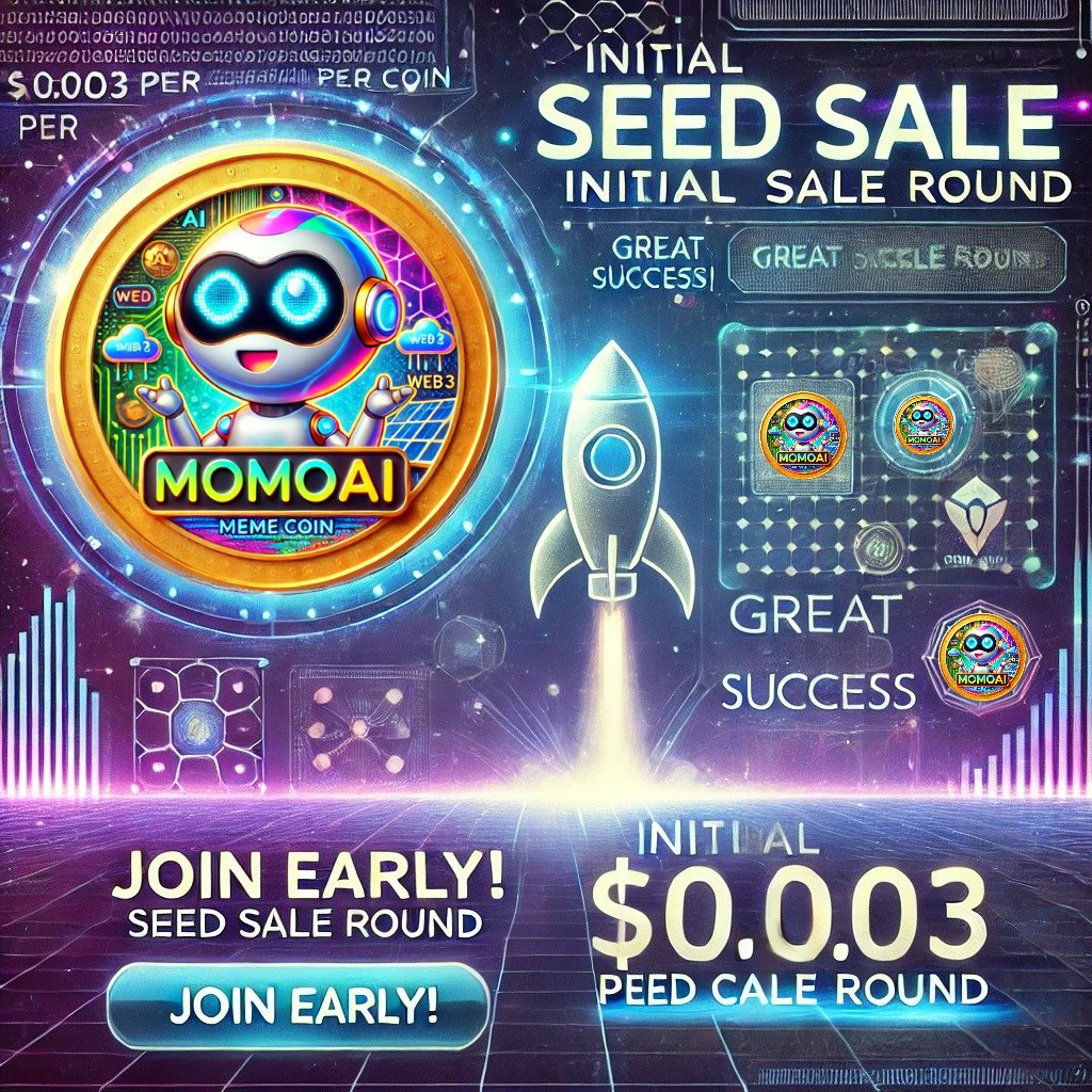 MomoAIsol's tweet photo. 🌟 #Congratulations to the MomoAI  Community! 🌟

🔥 The Initial Seed Sale Round is launching very soon! This is your exclusive opportunity to join early and be a part of the MomoAirion journey to success. Don’t miss this chance to secure your place in the future of crypto!

Seed Sale Details:
➡️ Price per Coin: $0.003
➡️ Availability: Limited supply—act fast!
➡️ Early-Bird Advantage: Be among the first to invest and unlock future benefits.

Why Join the Seed Sale?
✅ Exclusive entry at the lowest price.
✅ Opportunity to grow your portfolio from the ground up.
✅ Be a pioneer in an innovative crypto ecosystem.

💰 Get your crypto wallets ready and stay tuned for further updates!
Wishing everyone great success in this journey to financial freedom and growth.

🚀 Let’s rise together with MomoAirion! 🚀

#MomoAirion #CryptoSeedSale #EarlyInvestors #BlockchainInnovation #CryptoJourney #FinancialFreedom #InvestSmart #SeedSaleOpportunity #CryptoSuccess #DigitalCurrency #GrowWithCrypto #JoinTheFuture