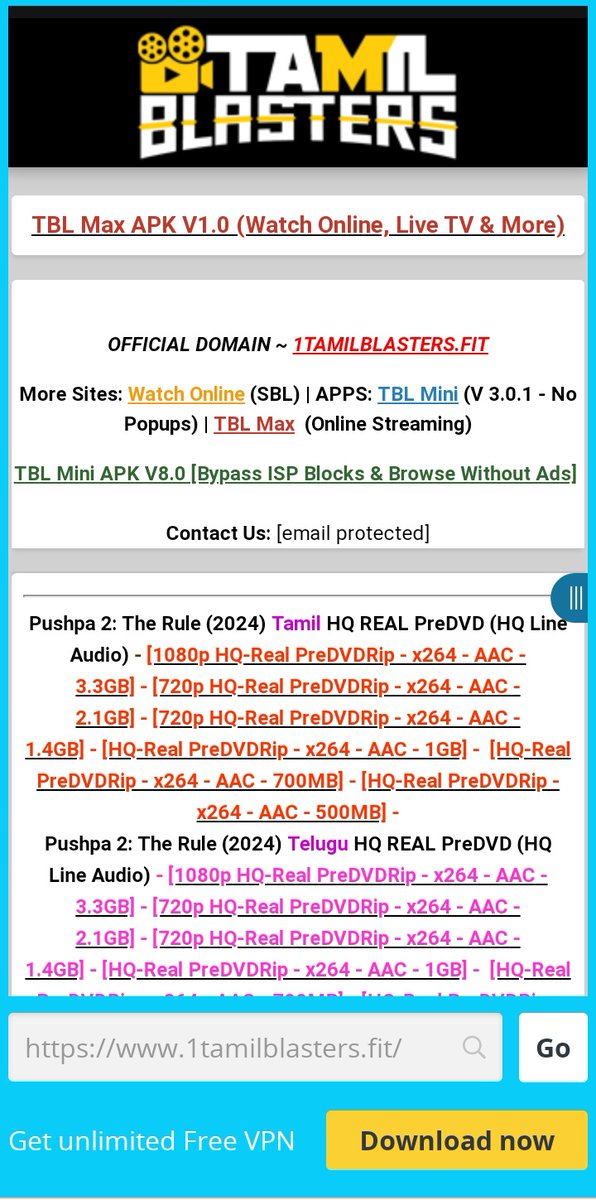 cine_streaming's tweet photo. Pirated website #Tamilrockers have Changed their Name to #Tamilblasters and #tamilmv 👀

Tamilmv : https://t.co/o4znYv5M42
Tamilblasters: https://t.co/Sdqr9I7ktH https://t.co/FmyAWzs5ll