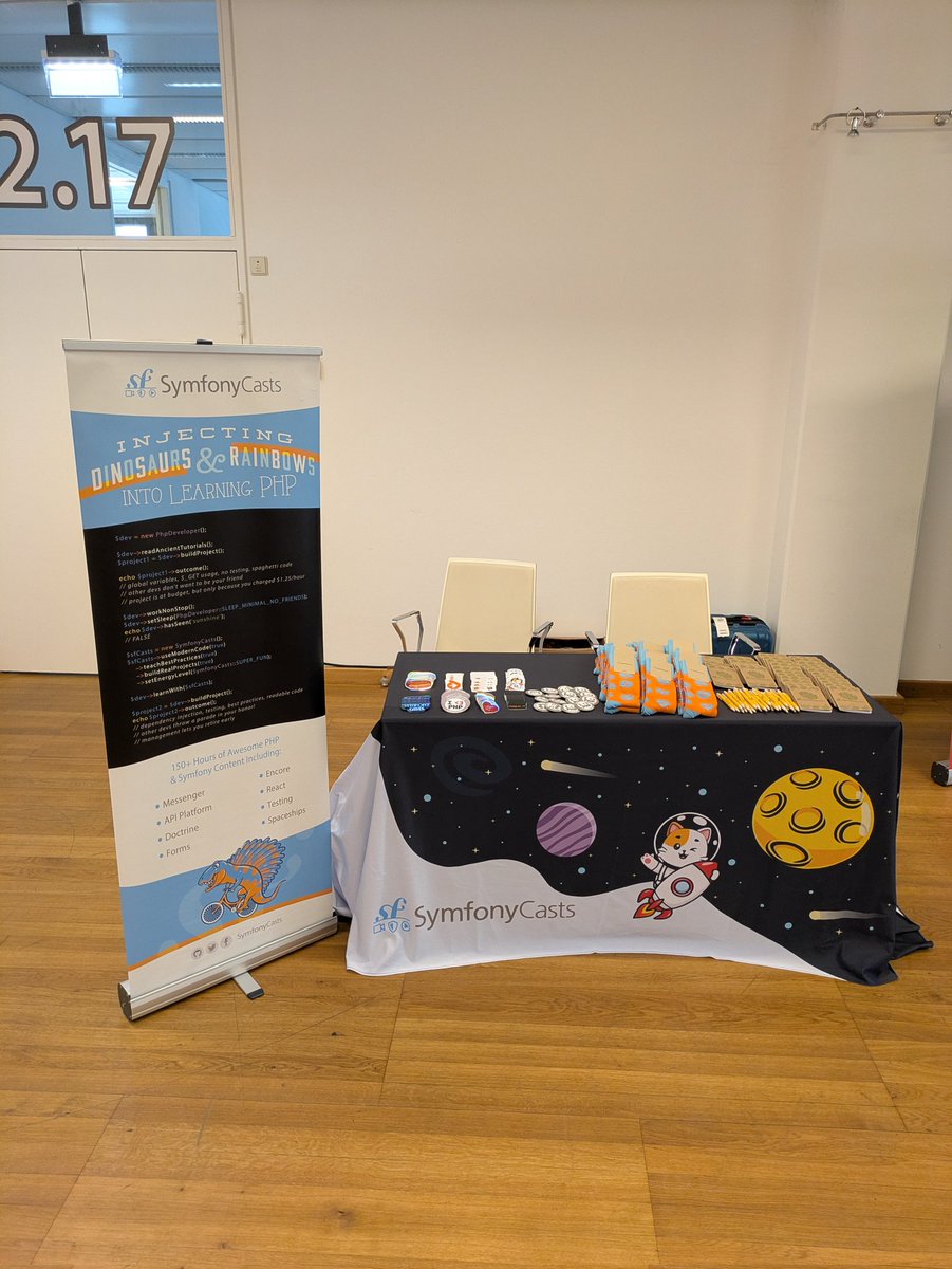 SymfonyCasts's tweet image. Good morning #SymfonyCon Vienna!