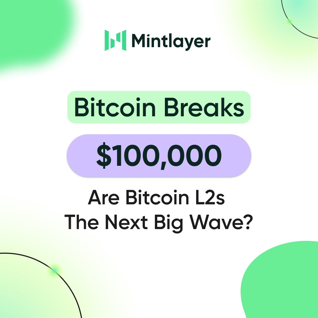 Bitcoin just shattered the $100K barrier! 💥

This historic moment sets the stage for projects within the Bitcoin ecosystem to soar 🚀

Hope our community is ready for a Bitcoin DeFi Future 😜