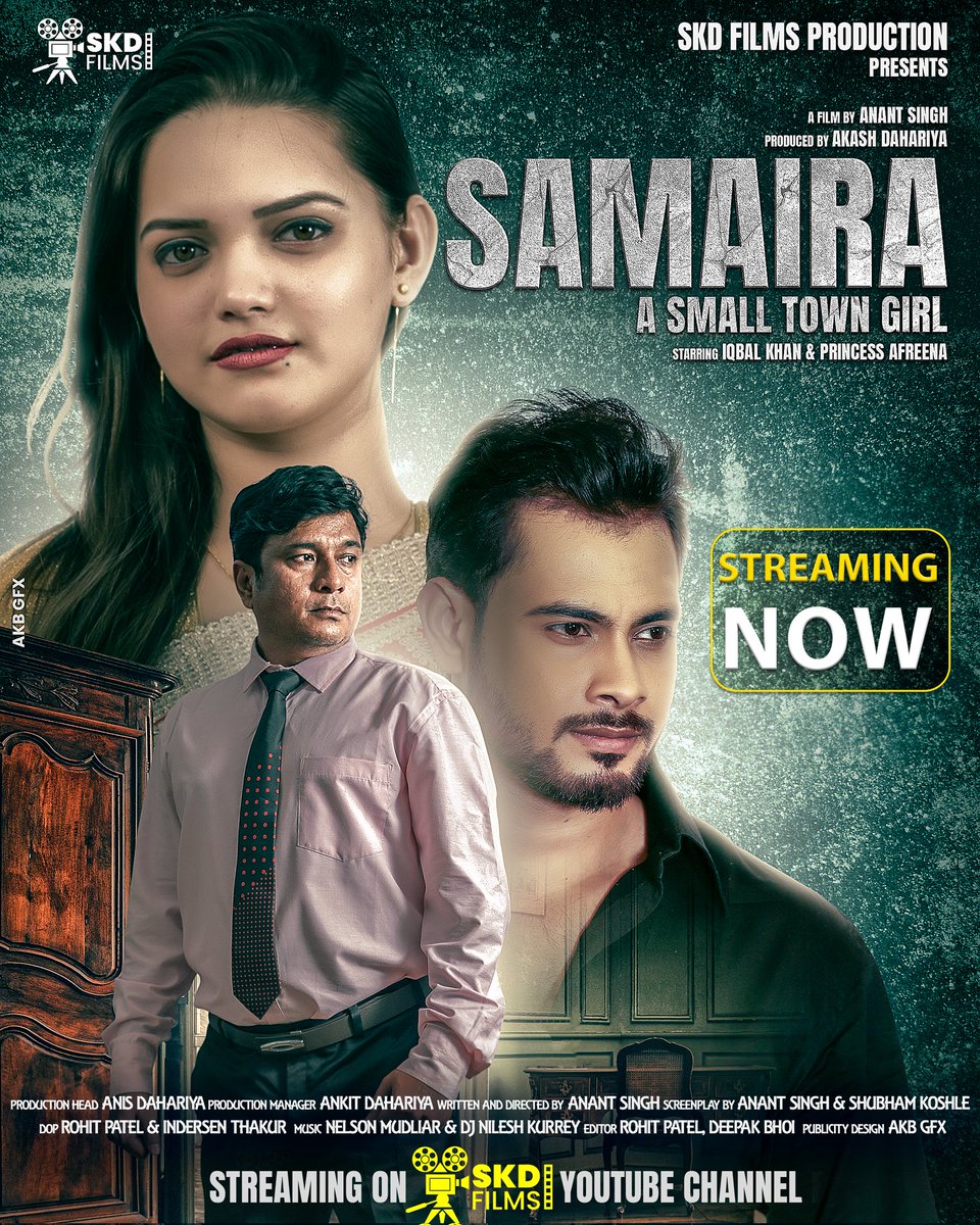 skdfilmspro's tweet photo. Our film "Samaira - A small town girl" has been released on YouTube. 
Watch this film only on our official youtube channel SKD Films Production.
Keep watching Keep enjoying 👐🏻
.
#samaira #samairaasmalltowngirl #youtube #5december24 #film #skdfilms #mxplayer https://t.co/1UfdxX5LYf