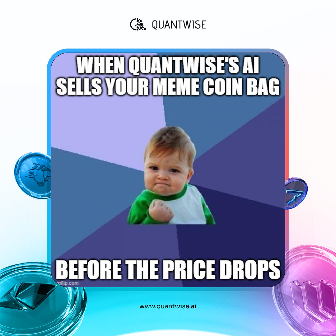 quantwiseai's tweet photo. Don't get stuck holding your meme coin bag!π° Let QuantWise manage your trades.π€ Head on over to https://t.co/eEFCsD8viK today to get started! #QuantWise #Memecoin #Trading #Crypto https://t.co/IhR9kPDFAu