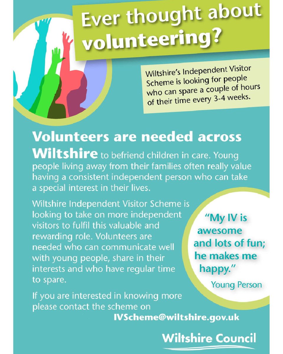 FosterWilts (@fosterwilts) on Twitter photo Today is International Volunteer Day!
A huge thank you to all the incredible volunteers who dedicate their time and energy to making a difference in our communities.
Volunteering changes lives. Want to get involved? Email: IVScheme@wiltshire.gov.uk Today is International Volunteer Day!
A huge thank you to all the incredible volunteers who dedicate their time and energy to making a difference in our communities.
Volunteering changes lives. Want to get involved? Email: IVScheme@wiltshire.gov.uk