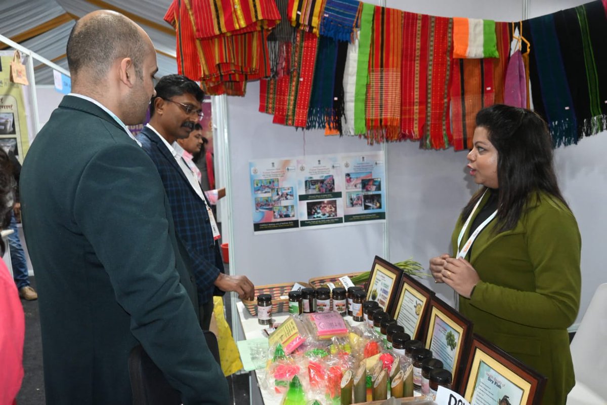 Ms. Reshmi Acharjee, LC  &amp; her team from Killa RMU showcased SHG innovations &amp; livelihood activities at India International Science Festival 2024, IIT Guwahati (Nov 30–Dec 3).
Congrats on representing Tripura on a national &amp; global stage! 🎉✨<a href="/CR_JICAIndia/">TAKEUCHI Takuro, Chief Representative, JICA India</a> <a href="/animeshdb70/">Animesh Debbarma</a>
#IISF2024