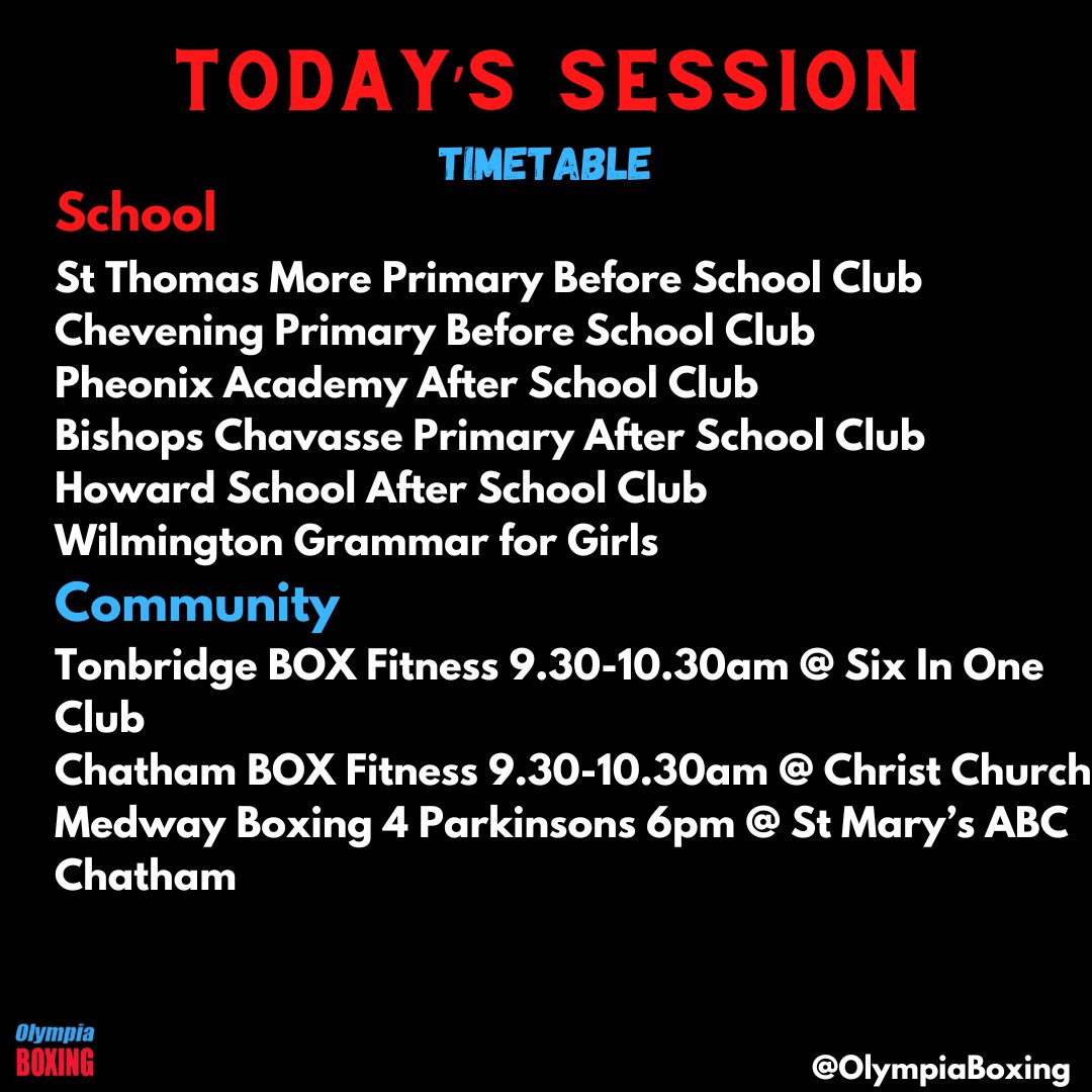 Today's Sessions 🥊
#boxinginschools #doorstepsport