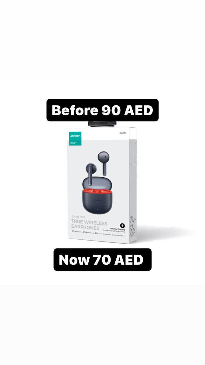 Attractivezone1's tweet photo. حرررق الاسعار 🔥🔥تخفيضات ديسمبر 🔥
December Super Sales 🔥

AirPods from JOYROOM with one year warranty 

Available delivery to all UAE 
our location : Ajman AL-nuaimia 2 
WhatsApp : 00971552547137

موقعنا النعيمية 2 
متوفر توصيل لكل الامارات
 رقم التواصل : 00971552547137 https://t.co/T51RZZJrVv