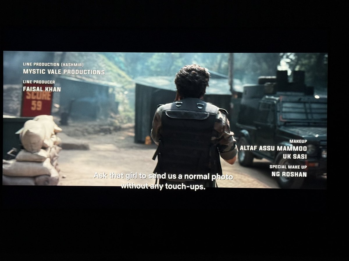 khanfaisal744's tweet photo. Proud feeling #amaran #AmaranEpicBlockBuster #AmaranMajorSuccess . Line production Kashmir @ValeMystic (mysticvaleproductions) . One of the toughest projects I have ever worked on. Feels so good to see your name in the starting . Please do watch streaming on Netflix now https://t.co/RSDY58oUxN