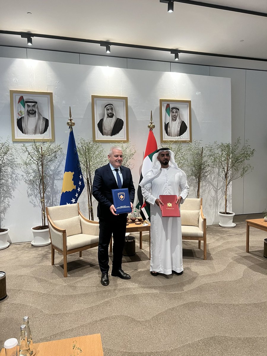 AlenaSmith890's tweet photo. The signing of a mutual driver’s license recognition agreement between Kosovo and the UAE marks a milestone in their growing partnership. #KosovoUAE #DiplomaticProgress #CrossBorderMobility #GlobalPartnerships #DrivingConnections https://t.co/YbvWqIiygX