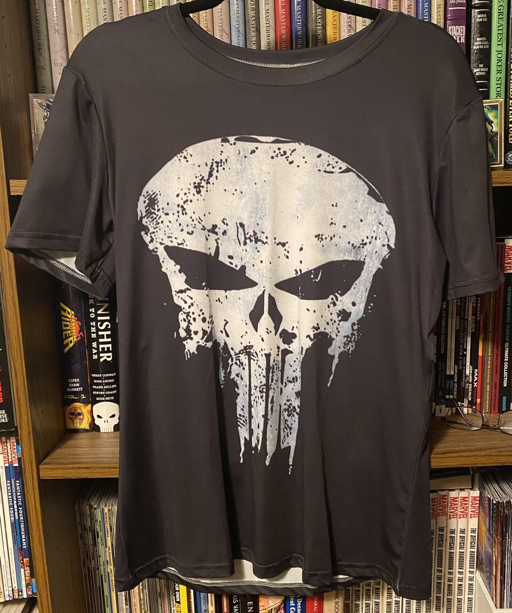 Rookkoor's tweet photo. PUNISHER ITEM OF THE DAY 
2021  Punisher Tee Shirt 
( Enjoy my post? Please share or repost )
#Marvel #Comics #Punisher #thepunisher #rookntidas #Punisheritemoftheday https://t.co/ThvSISP9mS