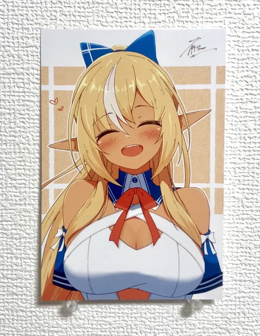初めてポストカード作ってみたけど、結構いい感じで嬉しい 