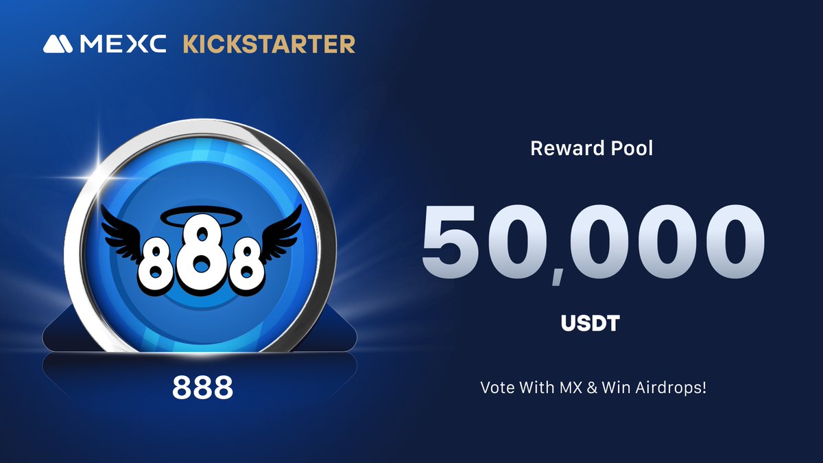 MEXC's tweet photo. .@888pump, a new memecoin that harnesses the divine powers of the number 8, is coming to #MEXCKickstarter 🚀

🗳Vote with $MX to share massive airdrops
📈 $P888/USDT Trading: 2024-12-06 14:00 (UTC)

Details: https://t.co/brw65UvYlx https://t.co/8zAfgP4MVA