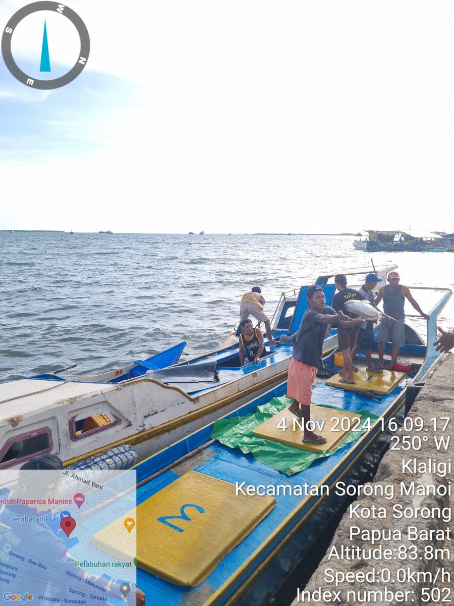 Jean_Voin_'s tweet photo. Kamis (04/11), Jean Voin Pattikawa,S.Pi, luhkan kota Sorong mendata produksi hasil tangkap bpk. La Eru nelayan kel. Soop,Kec. Sorong Kepulauan,  ikan Tuna (yellowfin) sebanyak 87kg  dengan harga jual Rp.40.000/Kg
#GiatLuhkanSatminkalAmbon
#produksi https://t.co/9yc2BYe4qb