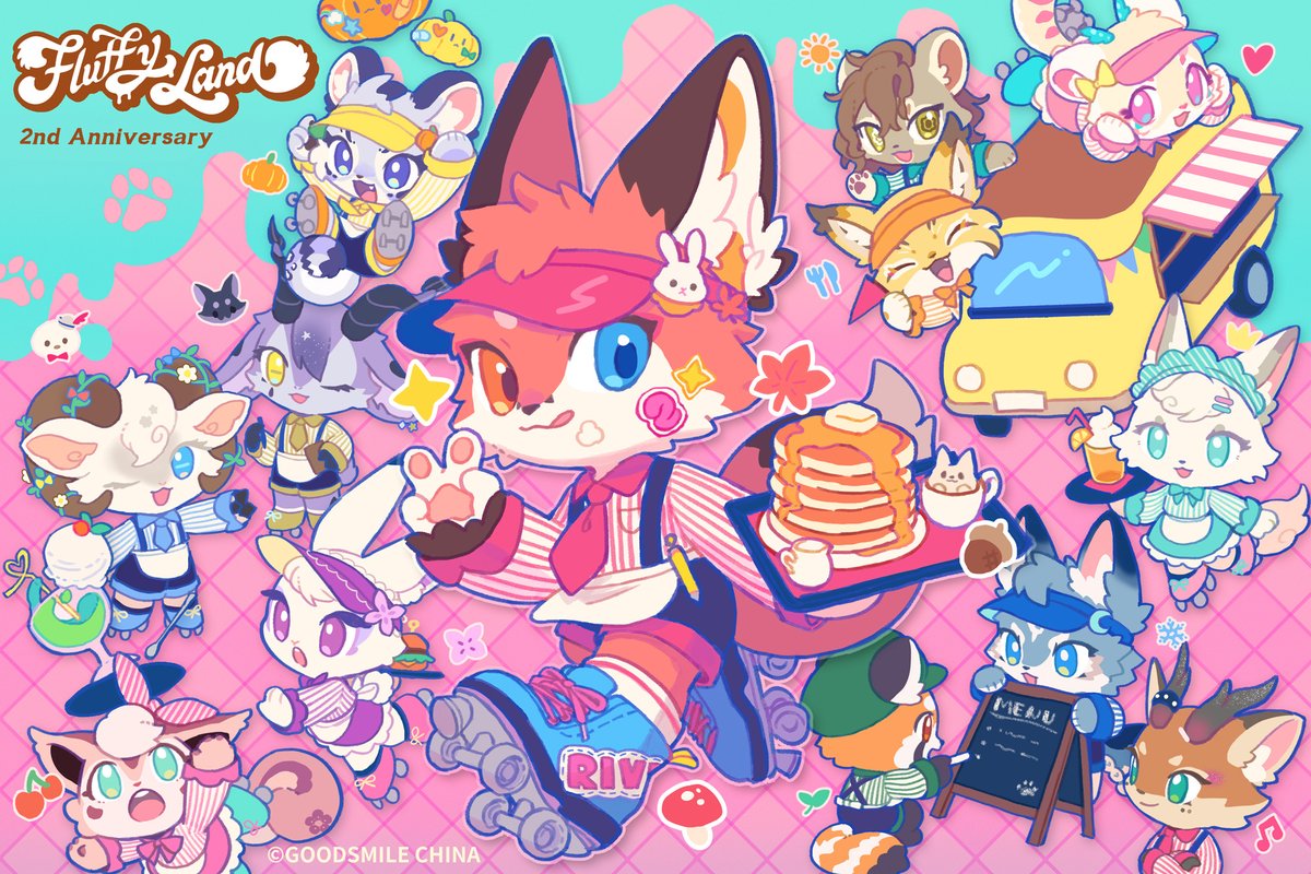 FluffyLand_GS's tweet photo. #FLUFFYLAND celebrates its second anniversary today!🥳🥳🥳 Thank you all for your continued support 🩷XOXOXO
illust by：@murro_mi https://t.co/5EOeSU72An