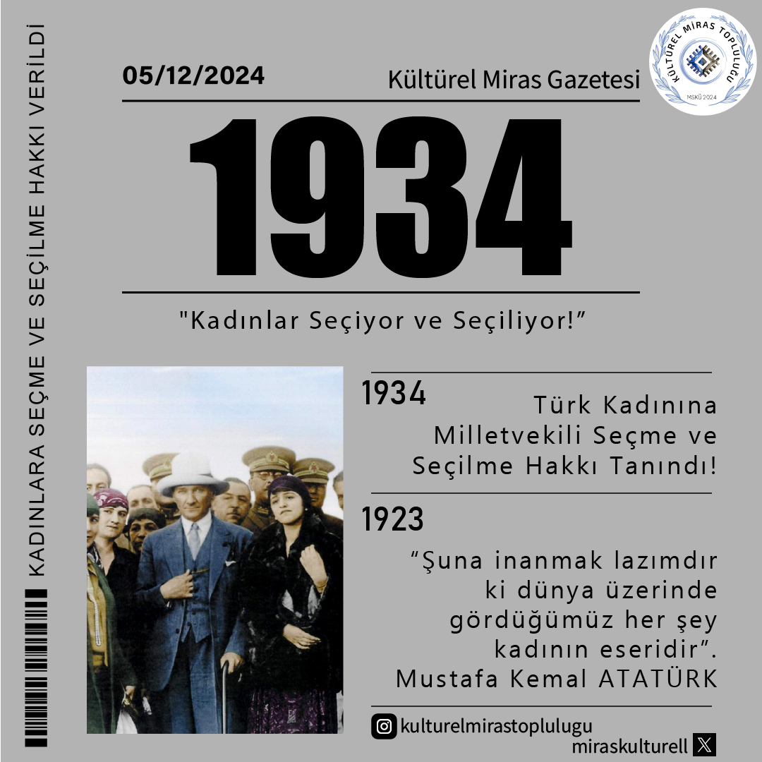 5 Aralık Dünya Kadın Hakları Günü Kutlu Olsun!!! 🎉

#KadınHaklarıGünü #KadınVeErkekEşitliği #Atatürk #KadınGücü #KadınHakları #EşitBirDünya #5AralıkDünyaKadınHaklarıGünü