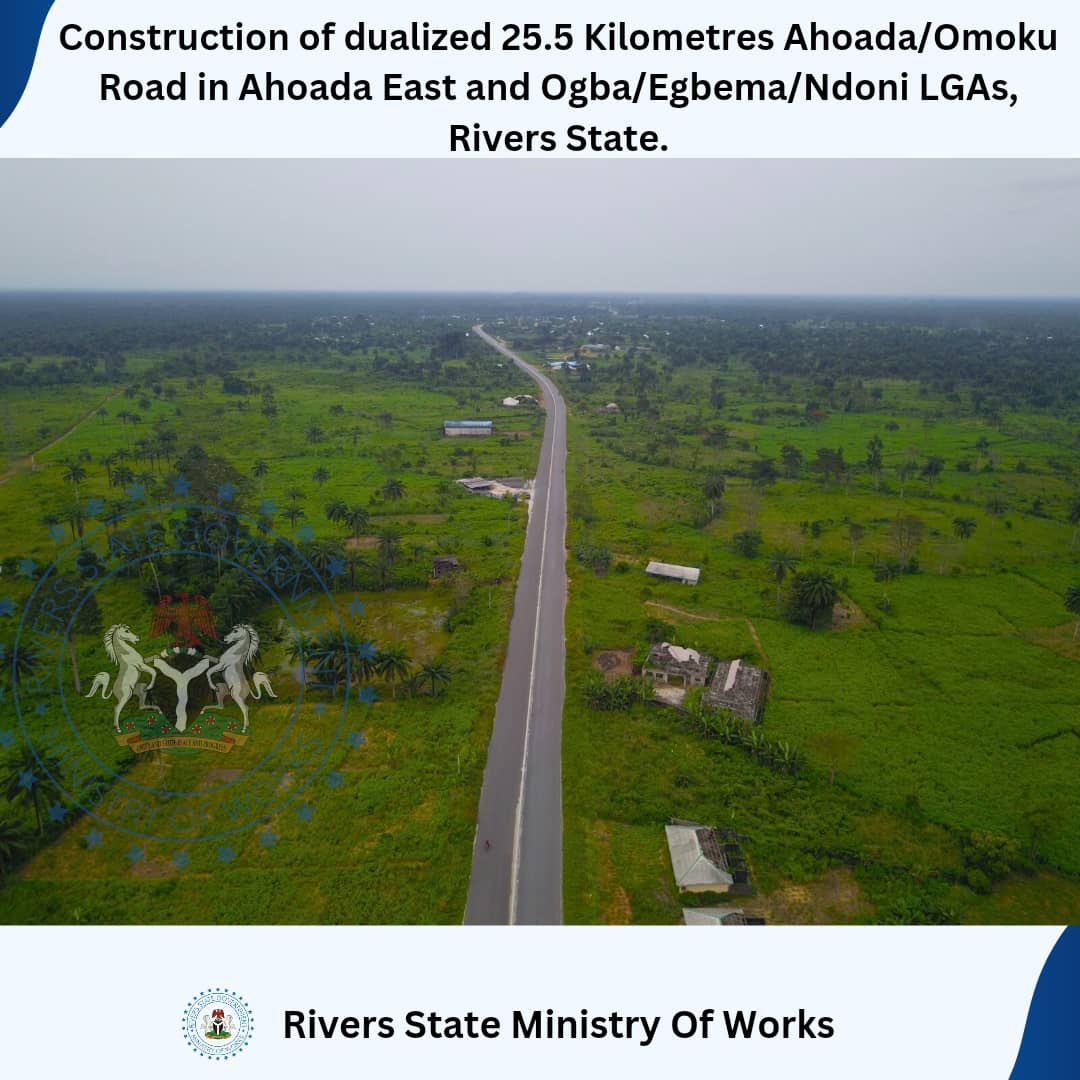 only1topboyy's tweet image. WORK-IN-PROGRESS: 

Ongoing Construction of dualized 25.5 Kilometres Ahoada/Omoku Road in Ahoada East and Ogba/Egbema/Ndoni LGAs, Rivers State.

5/12/2024

#MoW
#BuiltToLast 
#RiversFirst 
#SimIsWorking