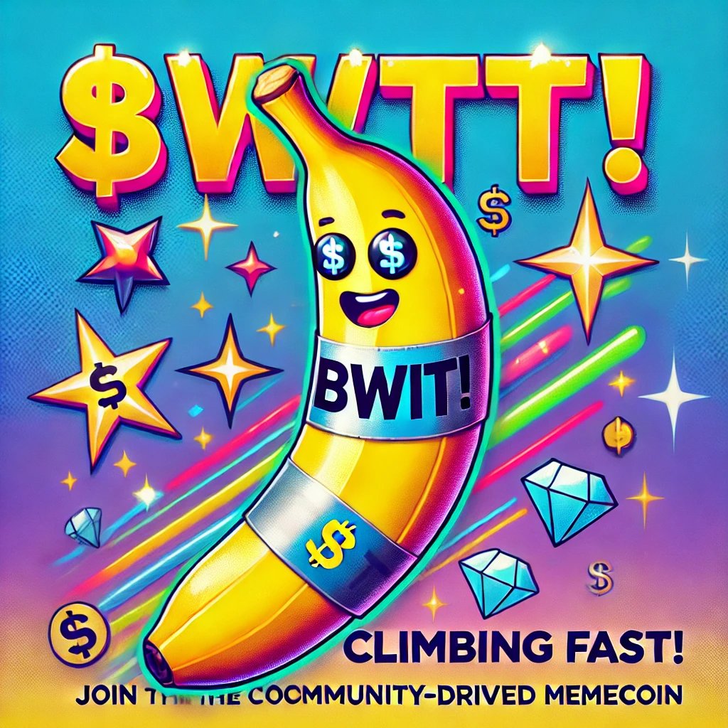 d_memes_world's tweet photo. 🍌✨ The tape is tight, and the momentum is real—$BWIT is climbing fast!
🔥 Join the community-driven memecoin that's turning bananas into a movement. 🌕 The moon is just the beginning.
We live👉🏻https://t.co/PNXvgaBt4M
💎🍌💰 #BWIT #PumpItUp #BananaWithDuctTape #CommunityPower https://t.co/LPHFoUD4bM