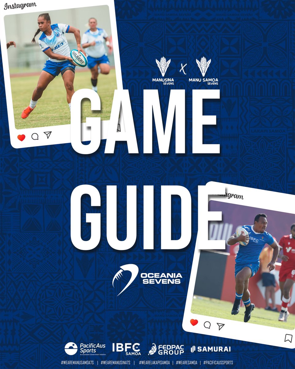 manusamoa7s's tweet photo. #Oceania7s 

Game Guide

#WeAreManuSamoa7s | #WeAreLakapiSamoa | #WeAreSamoa https://t.co/3ig1CMpodR