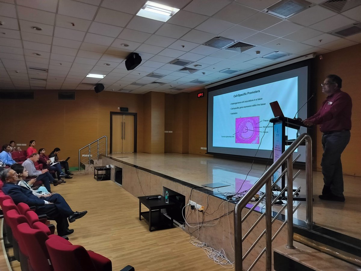 icmrnirwoh's tweet photo. Prof T Rajendra Kumar (University of Colorado) gave an overview of the methods used for developing transgenic animals for the participants of our ongoing 5-day #OpeningGates training course. https://t.co/VsdljBbMmy