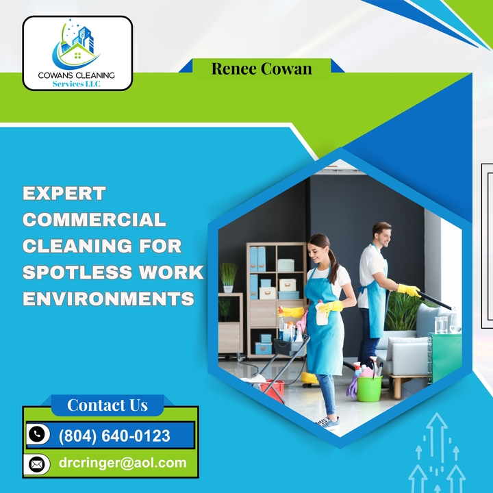 CowansCleaning's tweet photo. A clean office boosts productivity and morale. Cowan’s Cleaning Services LLC provides expert commercial cleaning tailored to your business needs. Trust our team to maintain a pristine workspace, so you can focus on growing your business.
#CowansCleaning
https://t.co/jFZVL6xaOM https://t.co/O5shhUf9hC