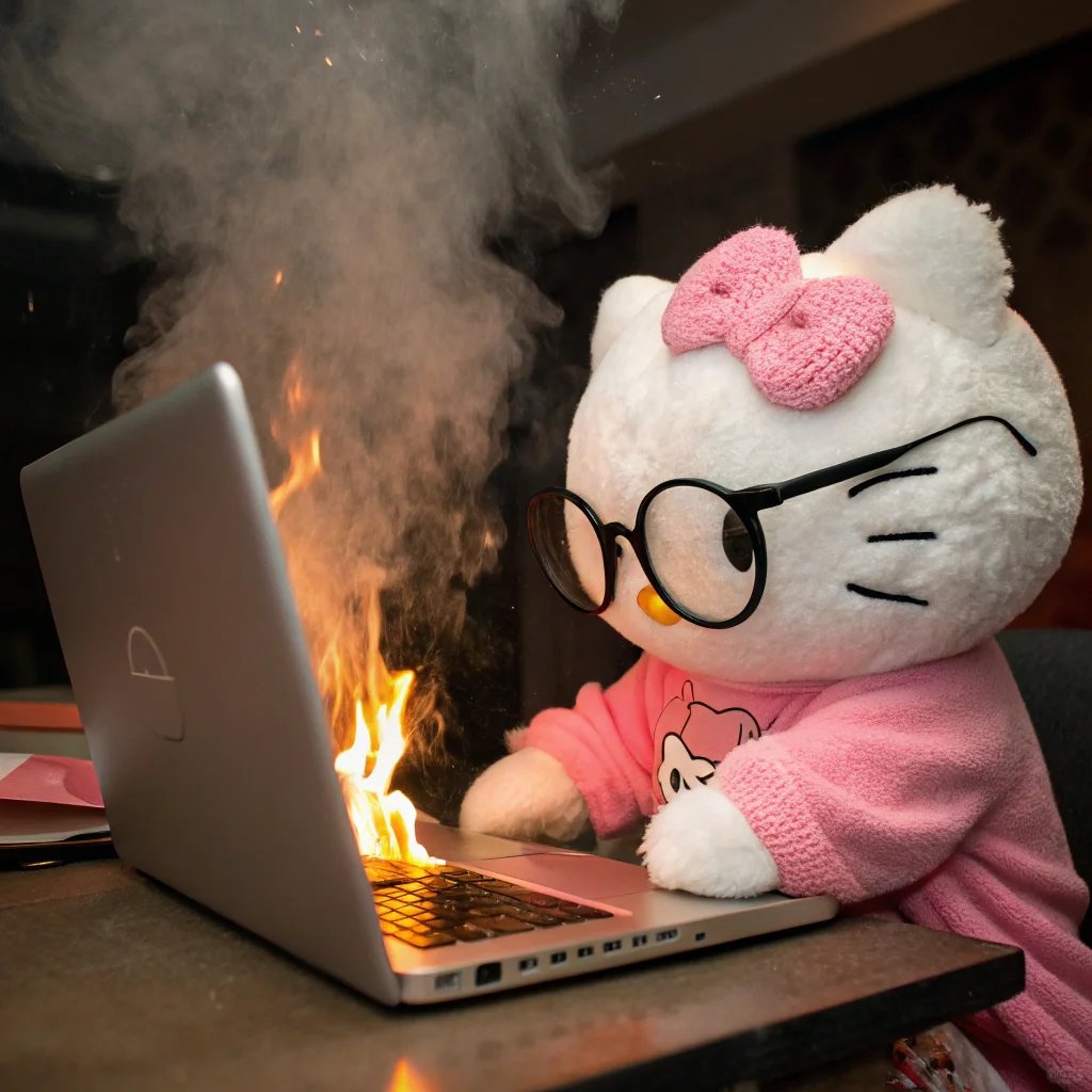 RADII_Media's tweet photo. In China's recent digital landscape, Hello Kitty isn't cute anymore — she's the face of an AI-powered surrealist revolution. Armed with Recraft AI, netizens are transforming the kawaii icon into a symbol of digital absurdism, where familiar meets fantastically strange. https://t.co/aYIZloXEZi