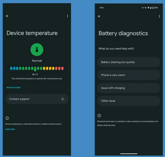 TamilTechOffici's tweet photo. 😍உங்க Pixel phone-ஒட  temperature-ஐ🌡️️இப்போ நீங்க இந்த புது update -ல தெரிஞ்சுக்கலாம் ⚡️ 
(Pixel 6 and above devices)  

#TamilTech #MrTT #SuperTT #PixelTips #SmartphoneTips #GooglePixel