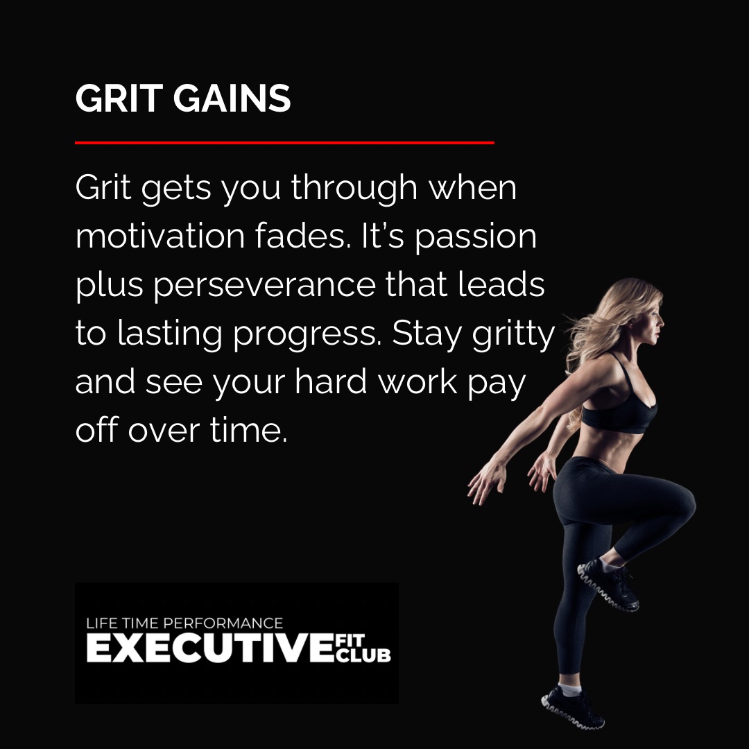 ExecFitClub's tweet photo. Grit Gains…

Grit gets you through when motivation fades. It’s passion plus perseverance that leads to lasting progress. Stay gritty and see your hard work pay off over time.

#EFC #healthylifestyle #business #executives #lifetimeperformance #longevity https://t.co/cZcJ3rJvYu