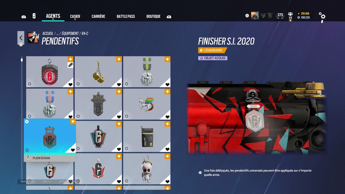 nejobozo's tweet photo. salut, je vends mon compte principal R6 

- 14x champ
- 6x diamant OG 
- 180k crédits R6 ( possibilité d’avoir 800k en vendant un pendentif ) 
- 750k renommés
- niveau 375 
150 skin &amp; 510 pendentifs 
- charm pro 2017,2018,2019 
- 100% des skin Y1 Y2 Y3 Y4 Y5 

#RT SVP 🙏🏽 https://t.co/8FbdFt5eih