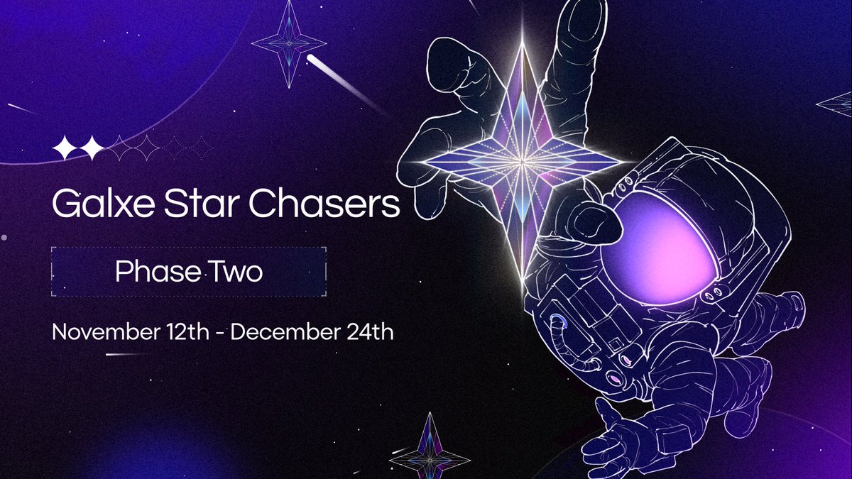 ’Tis the season of Star Chasing! 🌟

As we enter week 3 of #Galxe Star Chaser Phase 2, the holidays are near, and the excitement keeps shining brighter.

Have you been enjoying the games and events? Earn Loyalty Points, claim OATs, and rise to become the ultimate Chat Leader!