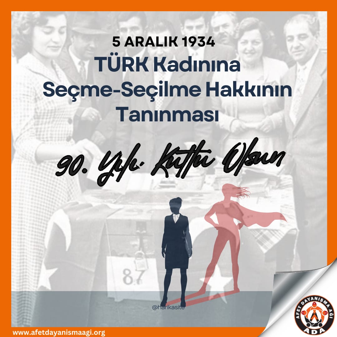 AfetDayanisma's tweet photo. #1934Türkkadınınaseçmeseçilmehakkı https://t.co/26MFYyIOXO