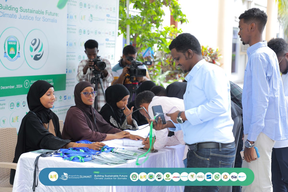 MogEnvSummit's tweet photo. Here we go! The 3rd Annual @MogEnvSummit  has officially kicked off, and registration is now open! This year's theme: Building a Sustainable Future: Climate Justice for Somalia. 

#MES2024 
#ClimateJustice 
#Sustainability 
#Somalia https://t.co/neh1lrRwYU