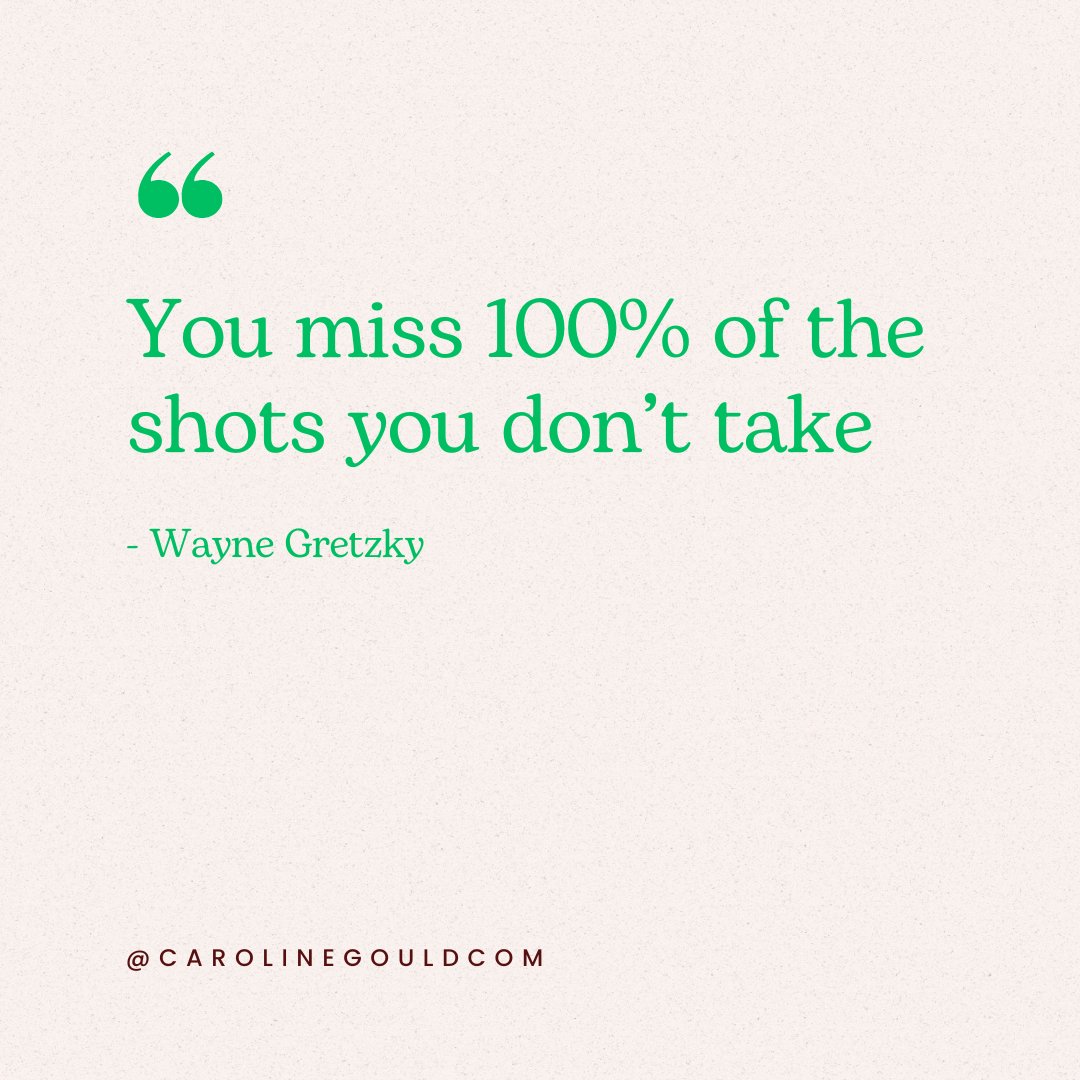 My 13 year old said this quote to me at the weekend and it's SO true. Your confidence can hold you back sometimes, but if you don't at least 'try' something or ask the question - the result will always be no.  Take the shot! What's the worst that could happen?