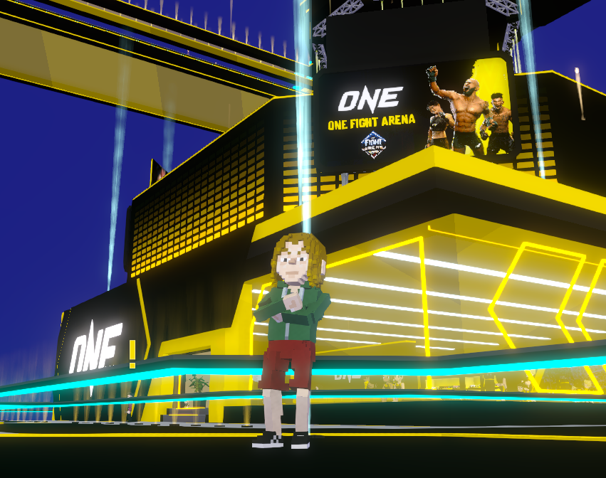 futylinedev's tweet photo. Entering the @ONEChampionship Stadium in Hero's Quest @TheSandboxGame. Time to become a legend! 🏟️🦸 https://t.co/U6Gp33dPst #TheSandbox #AlphaSeason4 #AS4SocialChallenge https://t.co/wBwEIG2MbR