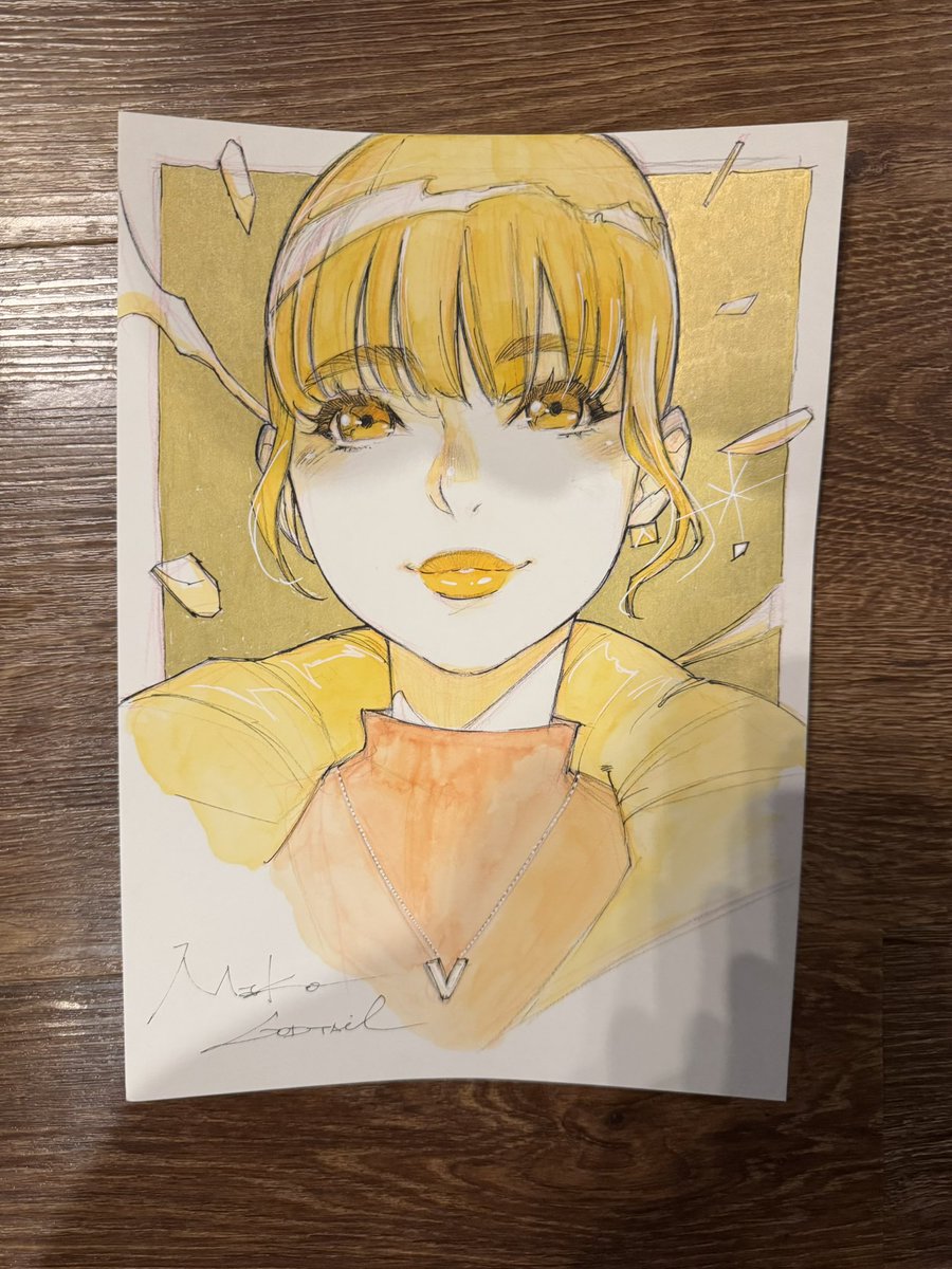 「大丸梅田店11階GODTAIL個展昨日は沢山のご来店ありがとうございました!似顔」|GODTAIL｜個展/ 神戸三宮 8月末までのイラスト