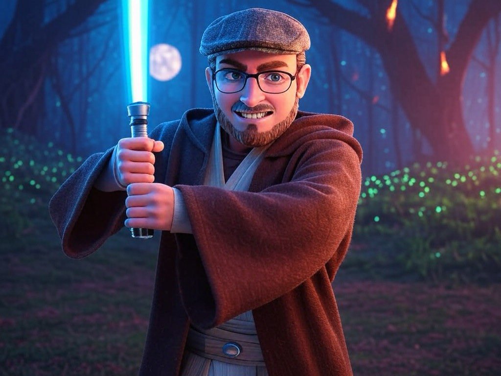 If I was a Jedi in the Clone Wars animated series. 
By Grok