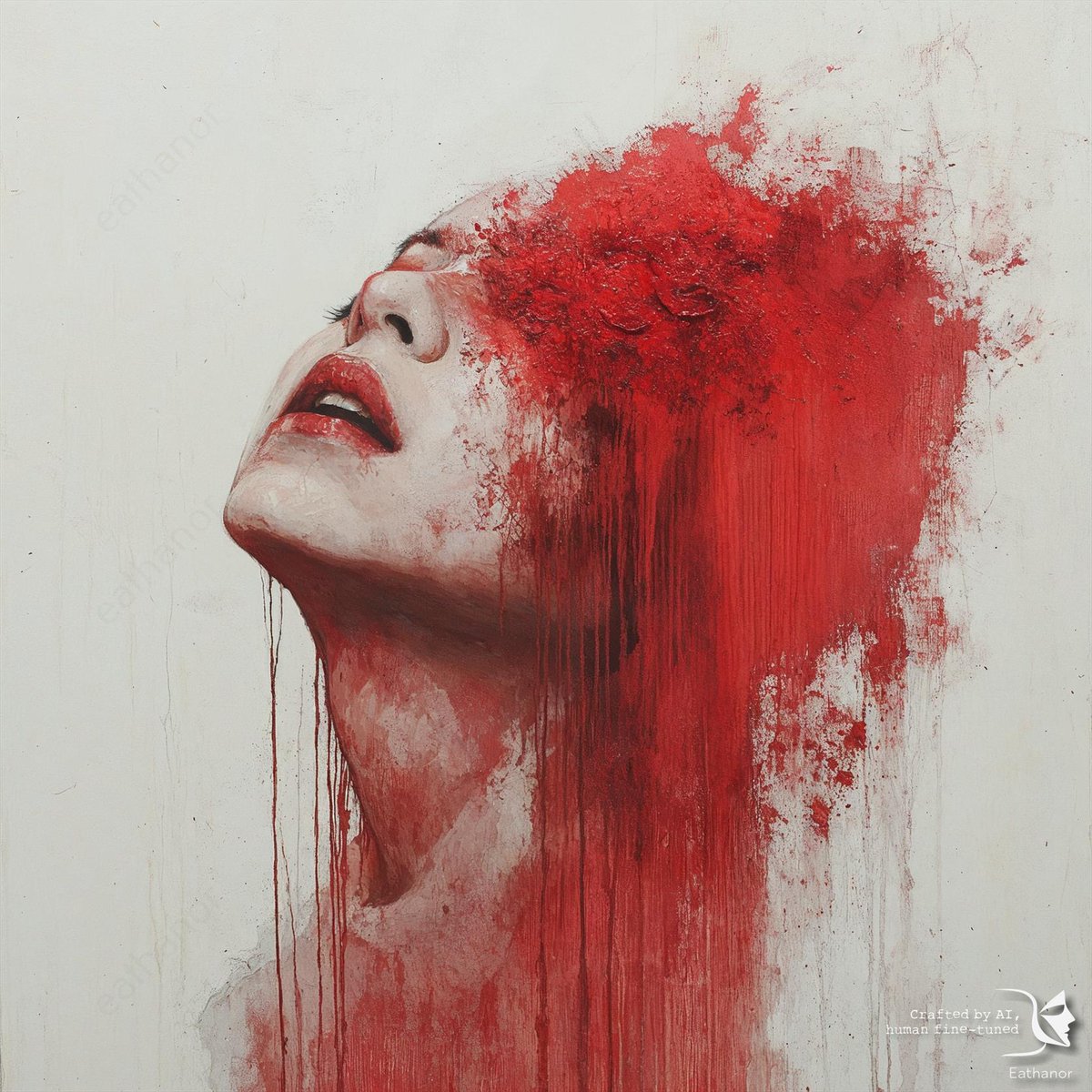 eathanor's tweet photo. "Red Veil Descent"
Happy Thursday, everyone! ๐ด๐ Let's paint the day with bold strokes and vivid dreams. May your creativity flow as freely as the crimson tide! ๐จโค๏ธ #ThursdayThoughts #CreateAndInspire
#AIArt #DigitalSurrealism #GothicArt #FantasyArt #MidJourneyArt https://t.co/kCHsZ1w3pB