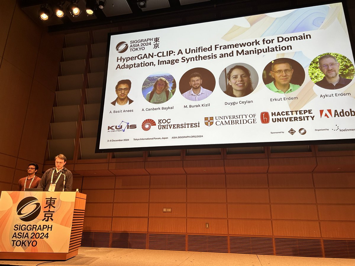 Erkut Erdem (@erkuterdem) on Twitter photo <a href="/abdul_basit_98/">Abdul Basit Anees</a> and <a href="/cjberg19/">Canberk Baykal</a> are presenting our work at #SIGGRAPHAsia2024 , Tokyo. <a href="/abdul_basit_98/">Abdul Basit Anees</a> and <a href="/cjberg19/">Canberk Baykal</a> are presenting our work at #SIGGRAPHAsia2024 , Tokyo.
