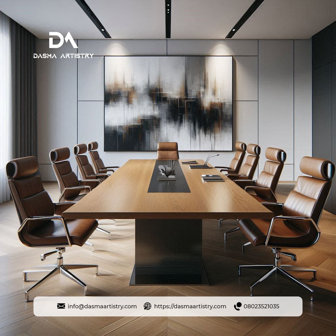 DasmaArtistry's tweet photo. Your conference room furniture should reflect class, functionality, and comfort. 

Contact us today to create a masterpiece for your brand's conference room.

#dasmaartistry #furnituredesign #interiordesign #conferenceroomdesign #brandfurniture https://t.co/G5agO9SASC