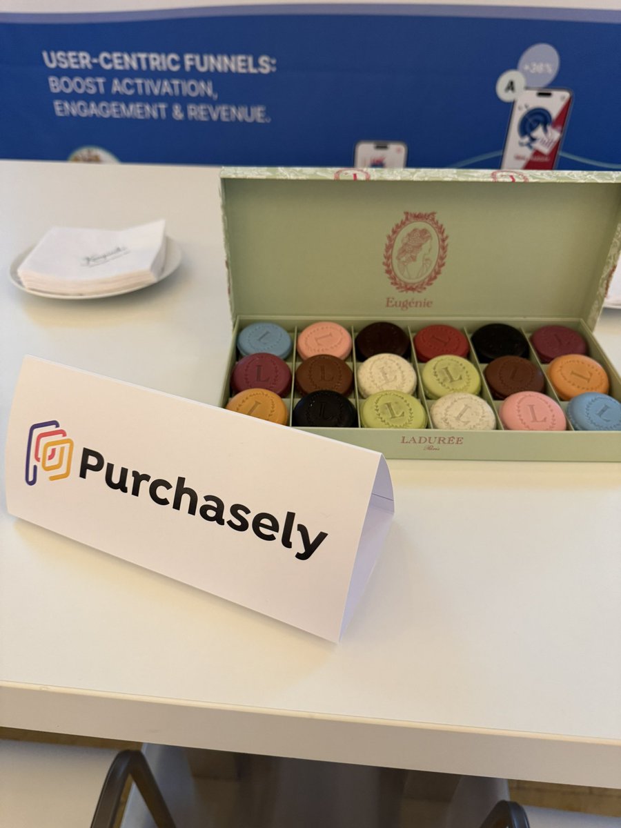 Purchasely / In-App Subscriptions (@purchaselycom) on Twitter photo 🚨<a href="/apppromotion/">App Promotion Summit 🚀</a> #Berlin - Post-cookie era we got your back with #Eugenie from <a href="/ladureeMacarons/">Laduree Macarons</a> on #Purchasely booth 🚨<a href="/apppromotion/">App Promotion Summit 🚀</a> #Berlin - Post-cookie era we got your back with #Eugenie from <a href="/ladureeMacarons/">Laduree Macarons</a> on #Purchasely booth