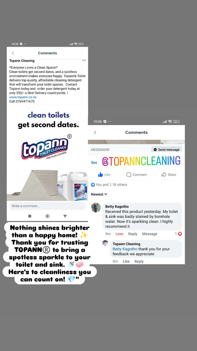 topanncleaning's tweet photo. Your satisfaction is our greatest reward! 🏡✨ Thank you for choosing TOPANN®️ for a sparkling toilet and sink. 🚽🪠 Cleanliness made effortless! 💧💙"
https://t.co/VEGi08K5lP

#topanntoiletcleaner
#topannspotless
#topannhappycustomers
#TopannSatisfaction https://t.co/n6Ji5VQB6D