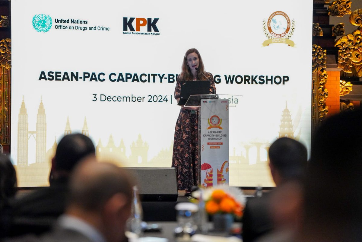 KPK_RI's tweet photo. Workshop kali ini mengangkat tema Advancing Anti-Corruption Efforts in Southeast Asia Region Through the Implementation of the United Nations Convention against Corruption (UNCAC). (2/7)

#KPKRI
#ASEANPAC
#UNODC https://t.co/aslegSZHig