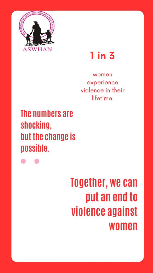 Let's make the World Safe and Unlock the potential in Women and Girls.

#AswhanNg
#ASWHANWomen
#16DaysofActivism
#EndViolenceAgainstWomen&amp;Girls
#TaketheRightPath