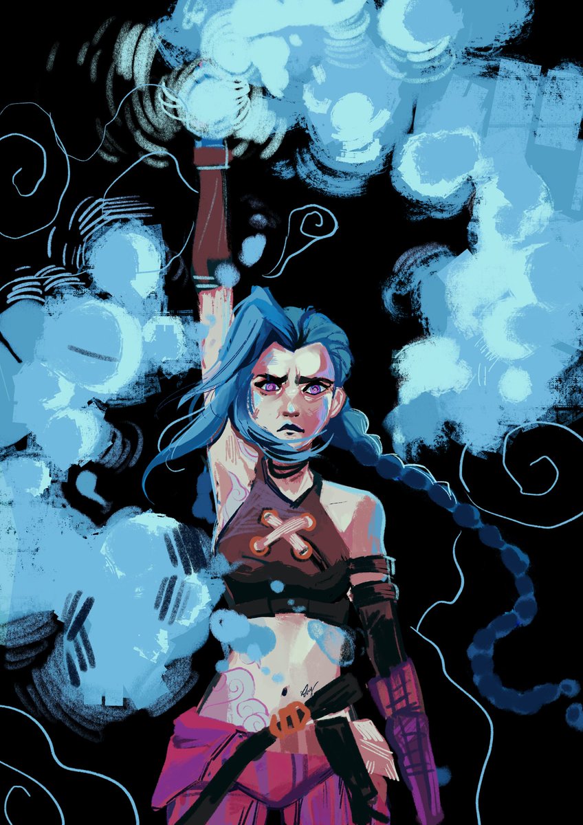 Fai_Ryy's tweet photo. First Jinx Doodle or what ever 
#arcane https://t.co/48bWO5Qd5t